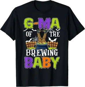 G-Ma Of The Brewing Baby Halloween Witch Baby Funny T-Shirt - Alexanderdu Shop 61B0DCNRSTQV