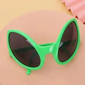 Alien Design Sunglasses, Creative Plastic Party Photo Props Sunglasses, Party Decoration Supplies for Birthday Festival Party, Masks, Accessories, Halloween, Party Favor