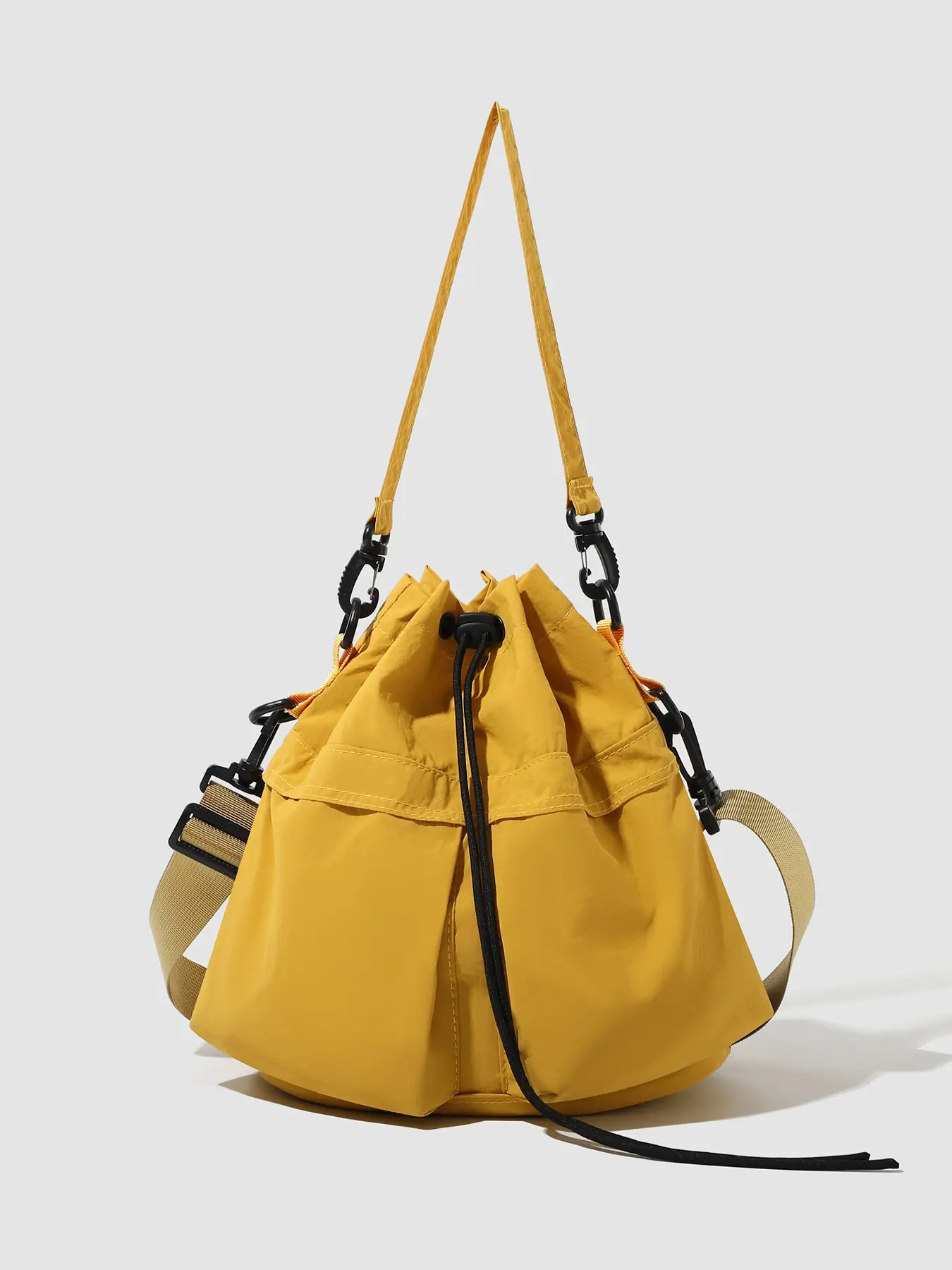 minimalist women's Casual Crossbody bag with drawstring design, solid color lightweight women's Casual Fashion Bag small bag, women's shoulder crossbody bag, suitable for commuting, shopping, Daily Commuter Bag, Commuter crossbody bag
