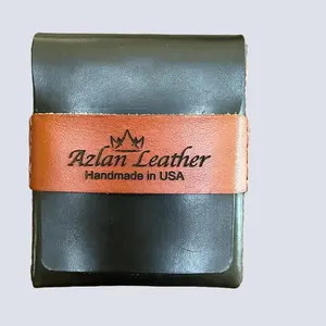 High Capacity Flap Personalized Engraved Full Grain Leather,
