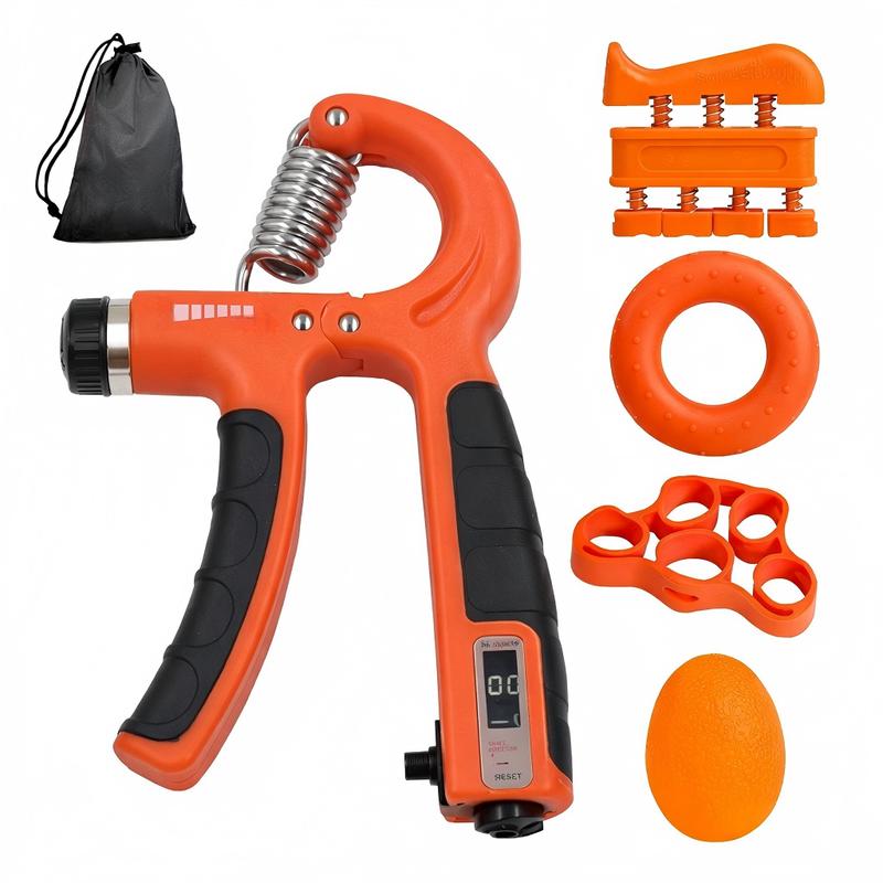 Adjustable Grip Set Hand Trainer Grip Ring Finger Exerciser Combination Fitness Supplies Five-piece Set (Free Storage Belt) Resistance Kit