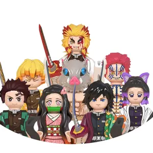 8 PCS Building Block Set Action Figures Model Toys, Anime Stuff Action Figures for Aged 3+ Children Boys Girls, Cartoon Building Blocks for Kids Anime Fans Collectors