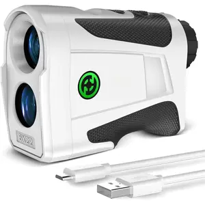 1200 1700 Yds Golf Rangefinder Easy to Clean Slope  Rechargeable 6X Magnification Distance Range Finders Flag Pin Locked Vibration Golfer Gifts Accessories