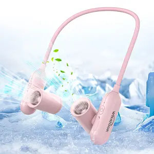 Portable Neck Fan - Adjustable 3 Speeds, Rechargeable Battery Operated, Lower Noise, Suitable for Sport, Office, Home, Travel