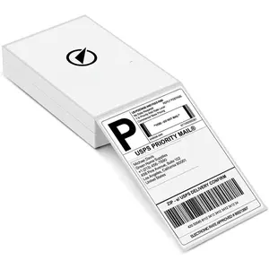 4x6 Thermal Labels, White Shipping Label Stickers, Commercial Grade Thermal Printer Label, 180 Labels/Pack