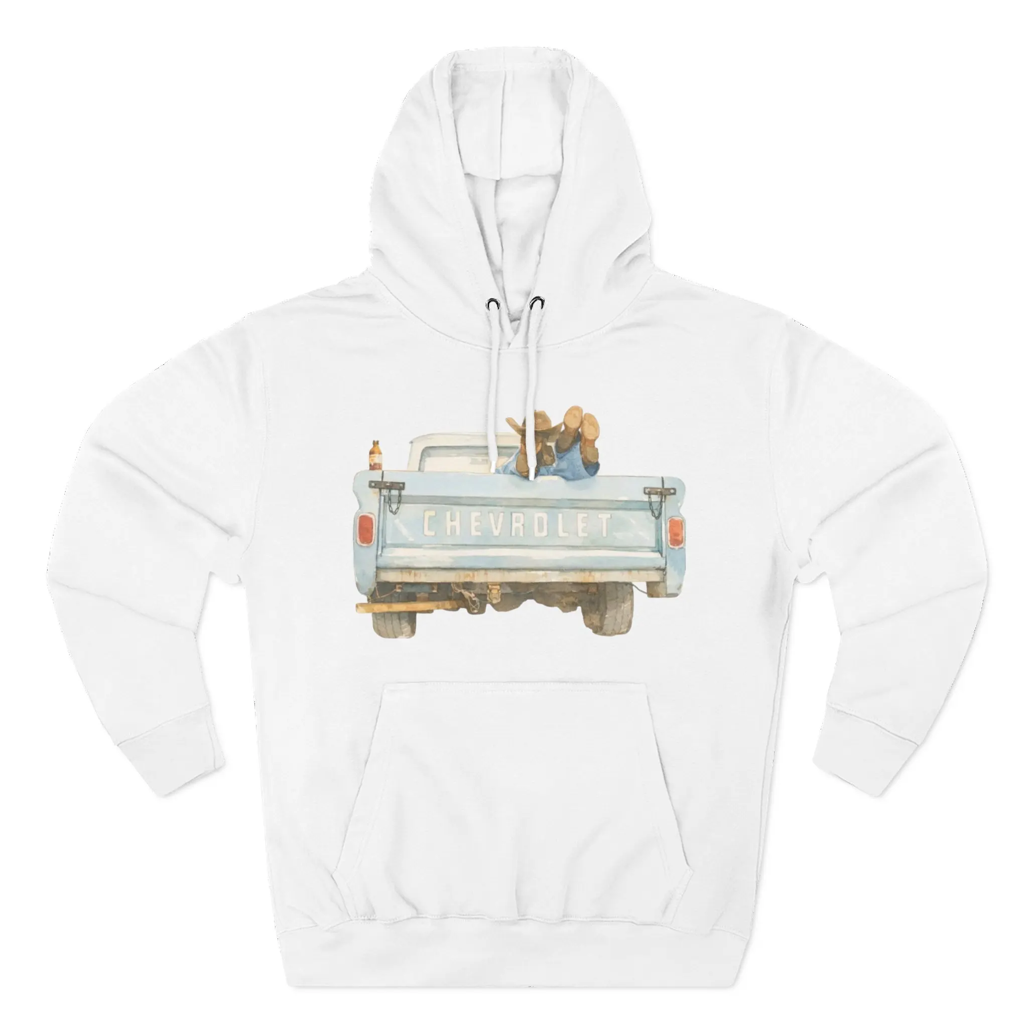 Three-Panel Fleece Hoodie