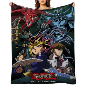 Yu-Gi-Oh!-Flannel Throw Blanket for Girls Boys- Ultra Soft, Anti-Shrink & Wrinkle-Resistant ,Quick-Dry, Machine Washable Cozy Throw ,Perfect Gift for Kids Adults A-94