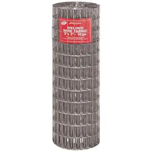 Mazeland  Economy Fence - 36 in. x 50 ft. - 3 x 2 x 16 Gauge Galvanized, Galvanized Steel, Outdoor, 3X2 Gauge