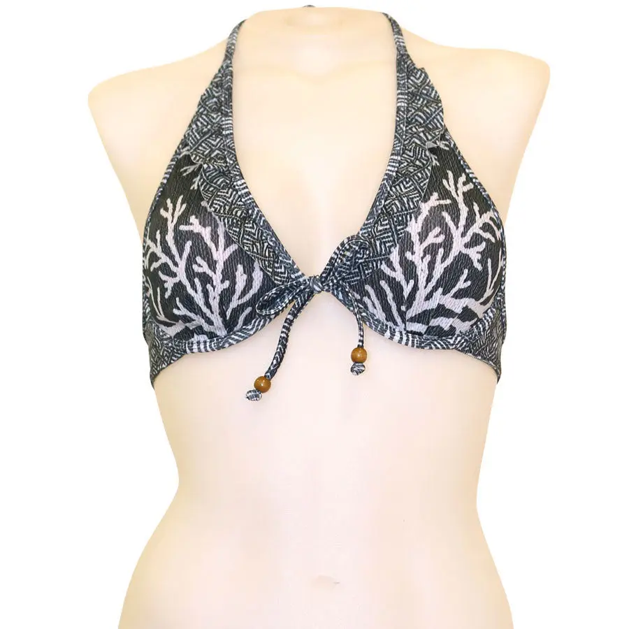 Loco Boutique Coral 20 Flounce Underwire Bikini Top