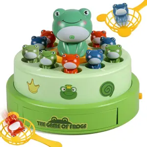 The Game of Frogs Musical Rotate Bounce Catch Board Game Interactive Kids Toys Perfect for Boys Girls Christmas Birthday Gifts - Animals Fun Play