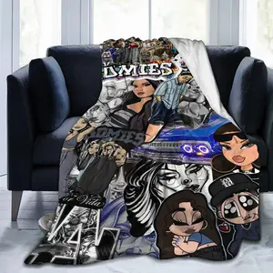 Homies Themed Printed Plush Blanket - Comfy Sofa, Office, Bed, Travel Gift - Durable and Comfortable for Year-Round Use