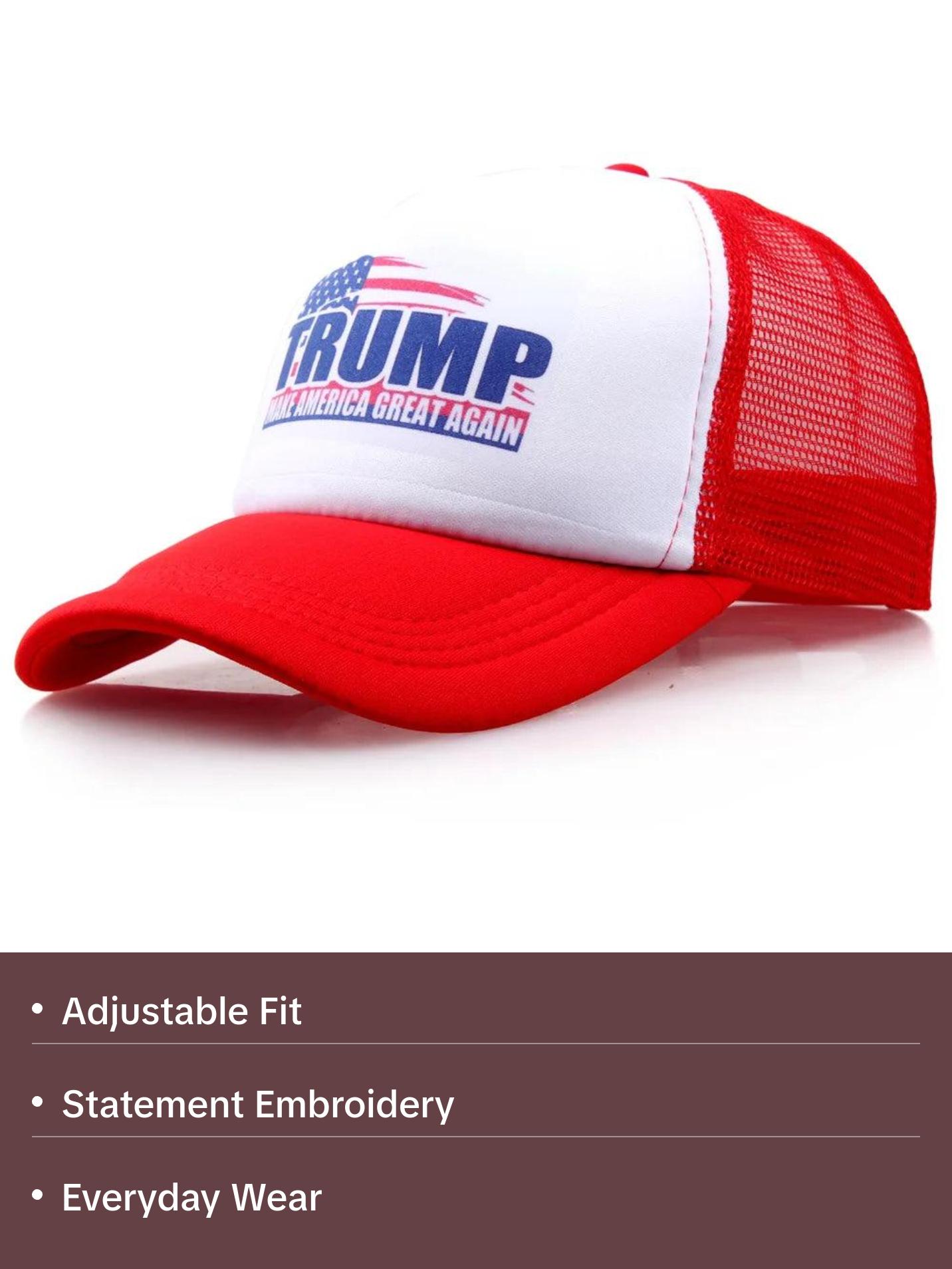 President Trump 2024 Adjustable Cap - Unisex Make America Great Again Trucker Hat