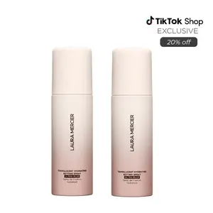 Laura Mercier Translucent Ultra Blur Setting Spray Duo - 2 Pack Bundle, Hydrating, 24HR Moisture Control, Waterproof Makeup Fix Hydrate Organic Moisturizer