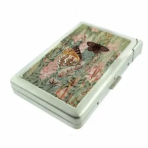 Whimsy Butterfly Moth Meadow Case with Built in Lighter