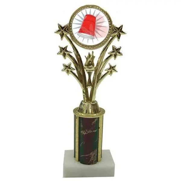 Flip Cup Star Column Trophy