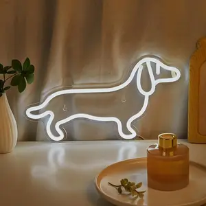 Dachshund Neon Light, Led Neon Lights, Dimmable Indoor Decor, Decorative Neon Sign, USB Powered, Perfect for Festive Pet Room Decoration, Ideal Gift for Holidays