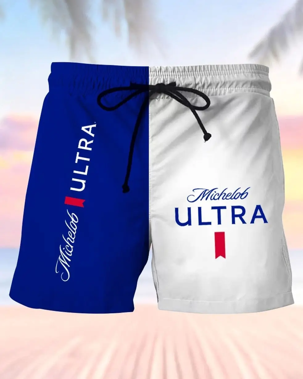 Michelob Ultra Men's Drinking Beach Shorts DQJ