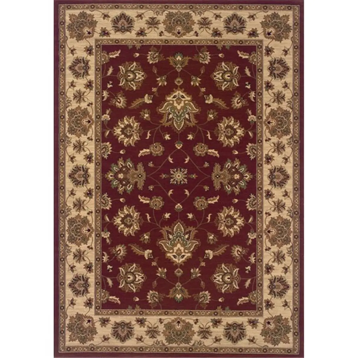 Oriental Weavers Ariana 623V3 Polypropylene Indoor Area Rug - 2x8 Red-Ivory Floral Decorative Hallway Runner, Entry & Home Decor Option, Entry Rug, Home Decor Rugs