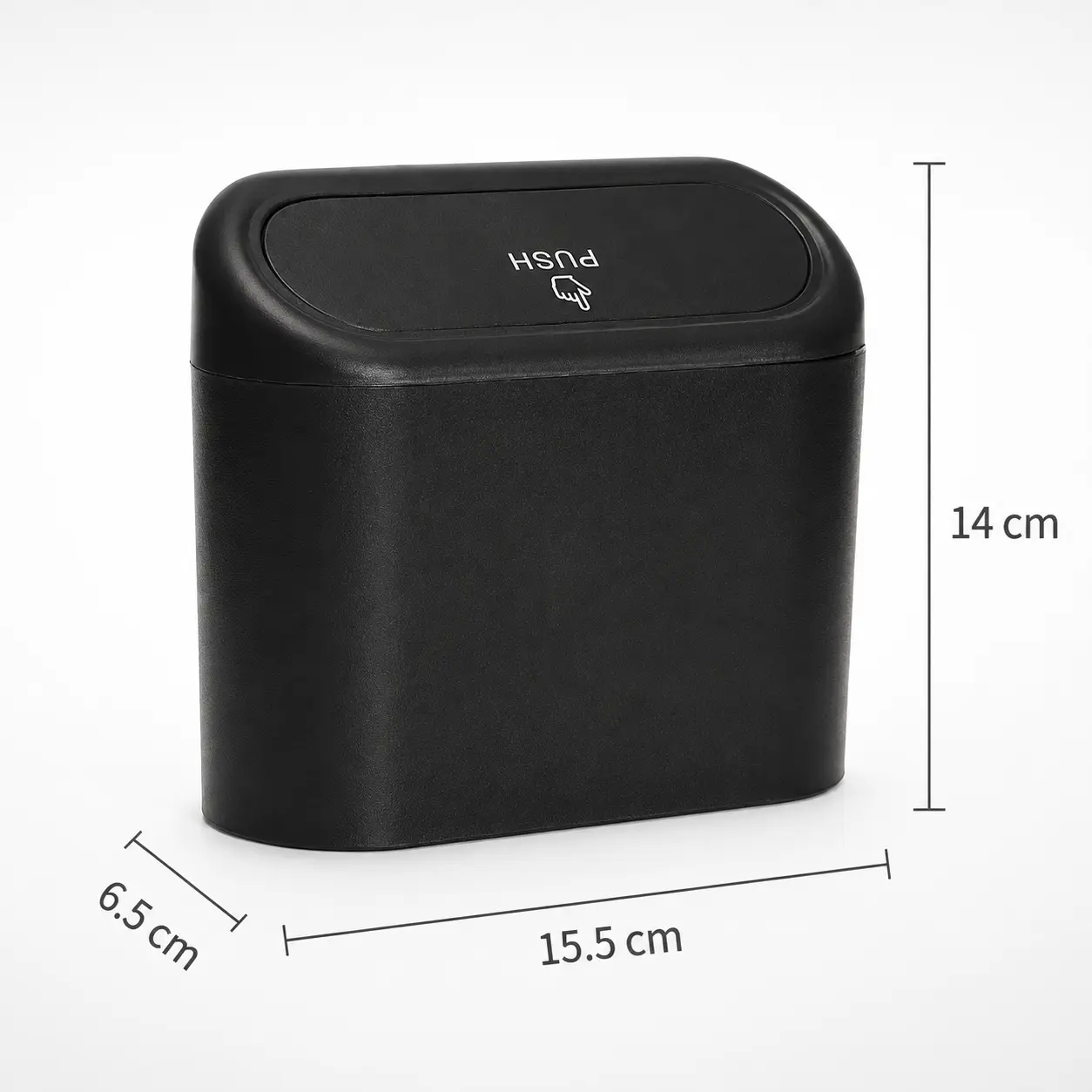 Car Trash Can & Bin Bags Kit, Mini Portable Trash Can With Cover, Car Interior Tidying Accessories