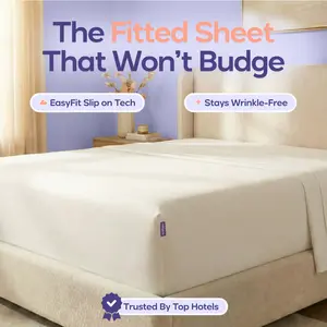 Mellow Sleep |  Cooling EasyFit Sheet - Silky Soft Breathable Fitted Sheet Stays Wrinkle-Free Trusted By Top Hotels