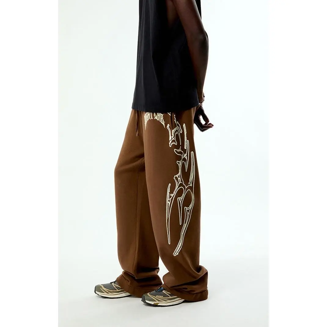 Nightlab Men's x Pacsun Brown Night Moon Baggy Sweatpants Nightlab Men's x Pacsun Brown Night Moon Baggy Sweatpants