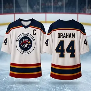 [Made to Order]  Briar University Hawks Jersey Shirt, Hockey Romance Inspired, Garrett Graham 44 shirt, BookTok Reader Gift, Bookish  Apparel, Book Lover Gift, Summer Outfit Gift For Him