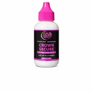 Crown Secure Lace Glue Strong Hold Waterproof Melt (Your Crown Keeper)for Lace Front Wigs Closures & Hair Systems 60ml