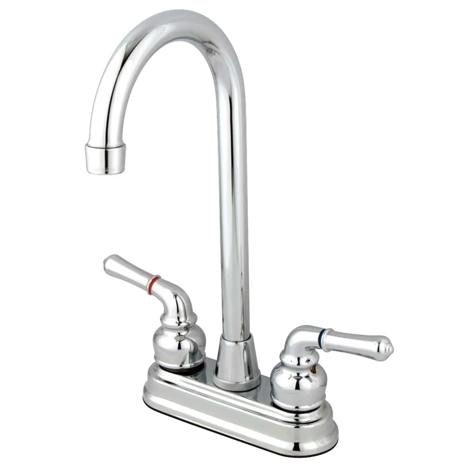 KINGSTON Brass Magellan Two-Handle Centerset Bar Faucet - Polished Chrome