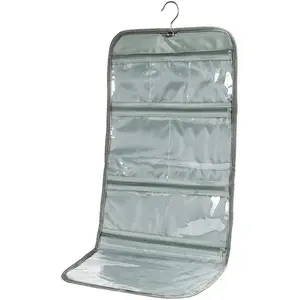 Foldable Clear Hanging Travel Toiletry Bag Cosmetic Organiser Storage