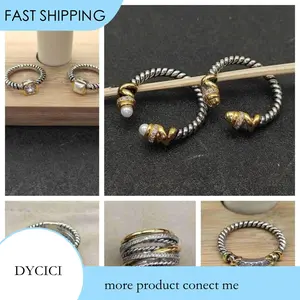S925 Sterling Silver Retro Spiral Colored Crystal Couple Ring Simple Fashion Trend Luxury Elegant Stackable Finger Ornaments Festival Holiday Jewelry Gift gift for man woman