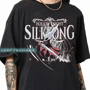 [ Sale Up To 40%]Comfort Colors® Hollow Knight Silksong Hornet Graphic T-Shirt, Vintage Gamer Tee