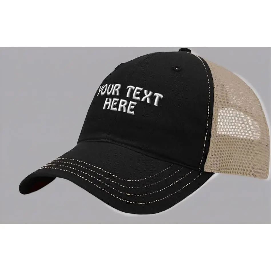 Unisex Custom Richardson Trucker Cap - Personalized Embroidered Printed Cotton Dad Hat, Adjustable Waterproof Clothes Accessory