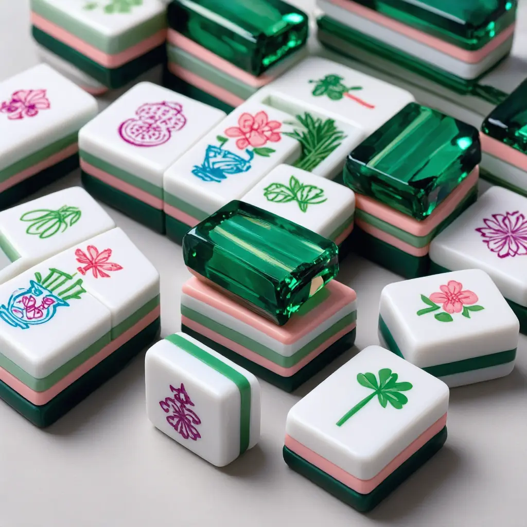 Acrylic American Mahjong Set, 160-Piece 4-Layer Mahjong Tiles, Indoor Leisure Board Game for Home Party Entertainment