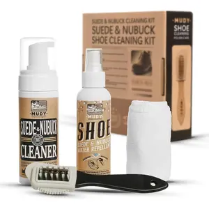 Suede Shoe Cleaner Nubuck Shoe Cleaner and Water Repellent with 4-Side Suede Brush, Microfiber Cloth
