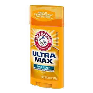 Arm & Hammer Ultra Max Cool Blast Antiperspirant Deodorant Solid 2.6 oz Reduces Underarm Sweat Due to Stress