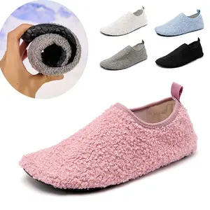 Cotton House Slippers for Women & Men - Soft Indoor Barefoot Slipper Socks - Non-Slip Comfort for Home, Bedroom & Travel