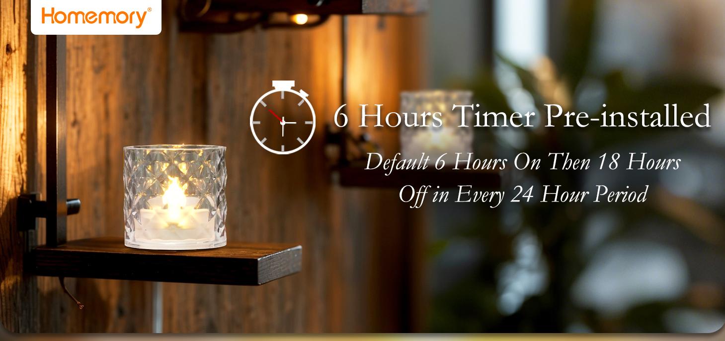 Homemory 2" x 2" Acrylic Votive Candle Holders with Auto Timer Flameless Led Tealight,mothersdaygift Battery Powered Fake Electric Candles for Wedding Centerpiece, Table, Christmas Decor (12Pack, Clear Base) Homemory 2" x 2" Acrylic Votive Candle Holders with Auto Timer Flameless Led Tealight,mothersdaygift Battery Powered Fake Electric Candles for Wedding Centerpiece, Table, Christmas Decor (12Pack, Clear Base)