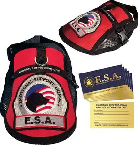 Emotional Support Dog Vest – ESA Harness with Mesh Cooling & 5 ESA Cards