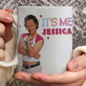 It's Me Jessica Mug, The Hot Chick Meme Mug, White Coffe Mug,11oz 15oz Ceramic Mug, Hilarious Coffee Mug, Friend, Funny Christmas Coffee Mug, Gag Gift Christmas, Printed in the USA- scs16042 Ceramic Classic