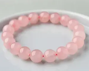 1count rose quartz bracelet women's gift fashion