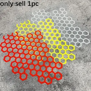 Honeycomb Pattern Car Sticker, Waterproof Vinyl Decal, Car Decals, DIY Creative Decorative Sticker for Motorcycle Helmet, Front Fairing, Fuel Tank, Side Panel, Scooter Body, Car Window