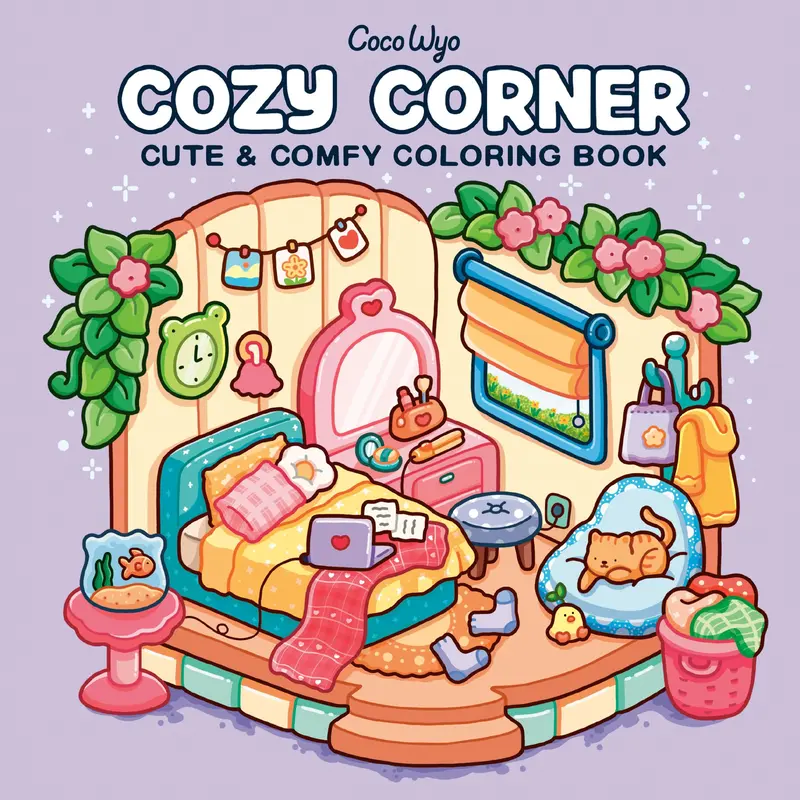 Cozy Corner: Coloring Book for Adults and Kids -- Coco Wyo - Paperback