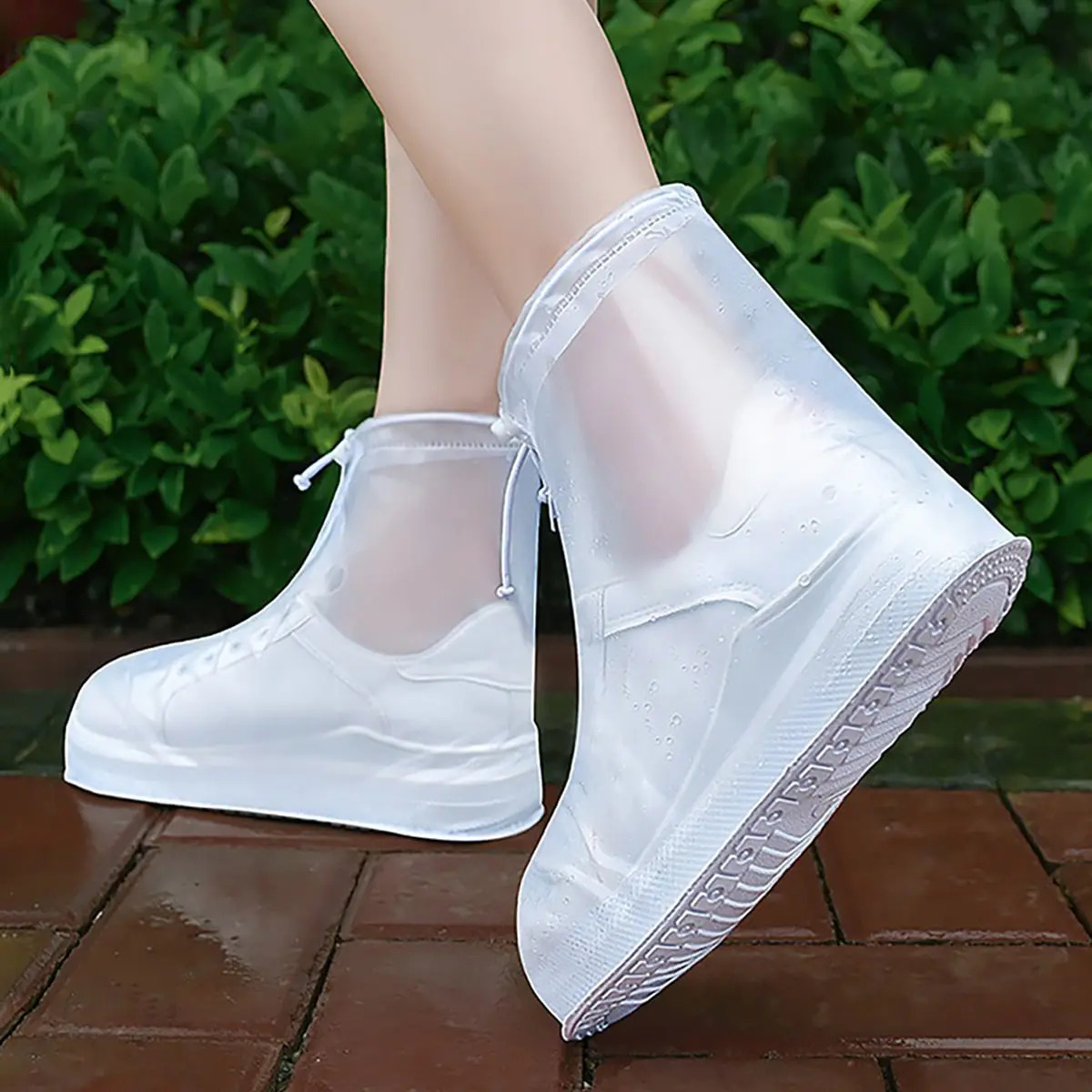 Anti-Slip Thickened Durable Waterproof Rain Shoes, Outdoor Rain Boots, Random Color Sole, Perfect for Rainy Season, Rainy Day, Thickened Rainproof
