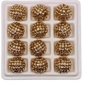 Bee Dazzled Rhinestone Mix - Dark Pink & Icy Teal Limited Sets for Pen Toppers Keychains & Bracelets 16mm to 20mm Vibrant Citrus Shades