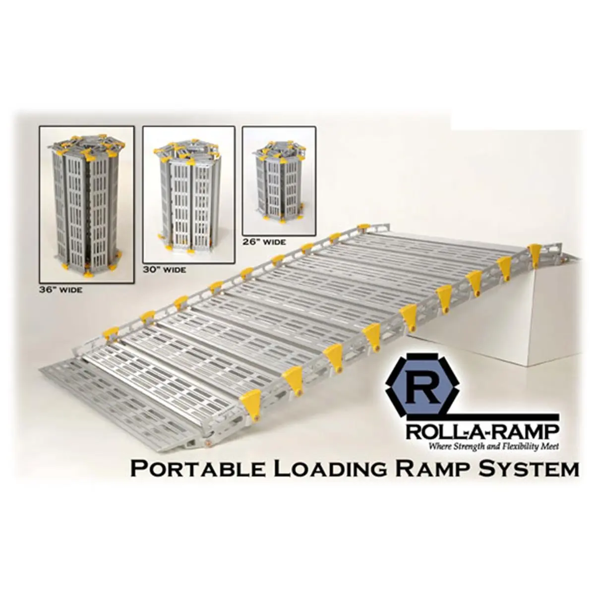 212 MAIN Portable Loading Ramp - 26x48", Folded, Compact Accessibility Car Ramp