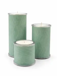 Black & White Diagonal Wrap Set for Your  Wrap A Candle Bases | Modern Graphic Stripe Design | Reusable Candle Wraps