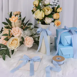 Blue Satin Ribbon Roll, 1 Inch X 10 Yards, Perfect for Gift Wrapping, Wedding Invitations, Hair Accessories, Bow Making, Party Decorations