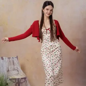 Cherry Blossom Farm Dress-LuminaVenus Dresses Manwha Dress Elegant Black Women's Formal Fishtail Dress Elegant Outfits Brides Party Wedding Upcoming Female Style Adjustable Cute birthday outfit Girly Elastic