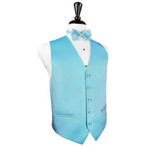 Turquoise Venetian Tuxedo Vest