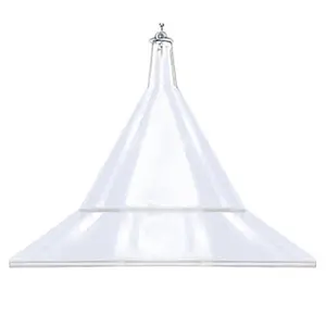 Arundale Mandarin Hanging Squirrel Baffle — Clear Plexiglas Tilt Design — 17" D x 12.5" H